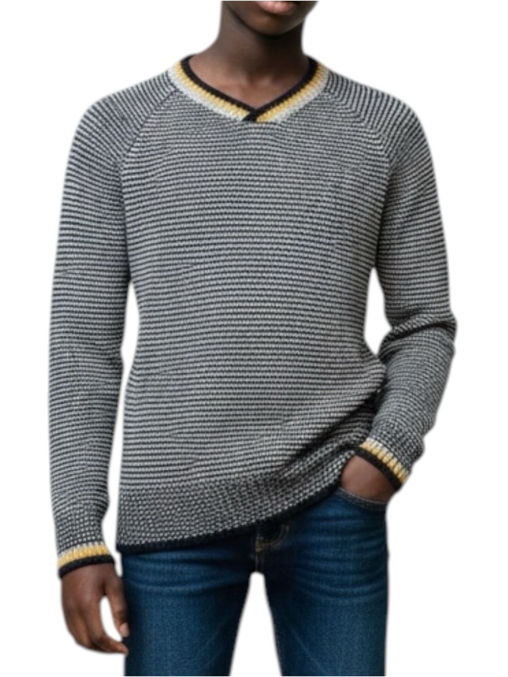 Trussardi Junior Sweater Unisex Italian Wool Blend Designer Knit EU V-Neck 14 - Picture 3 of 15